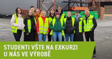 Studenti VŠTE na exkurzi u nás ve výrobě